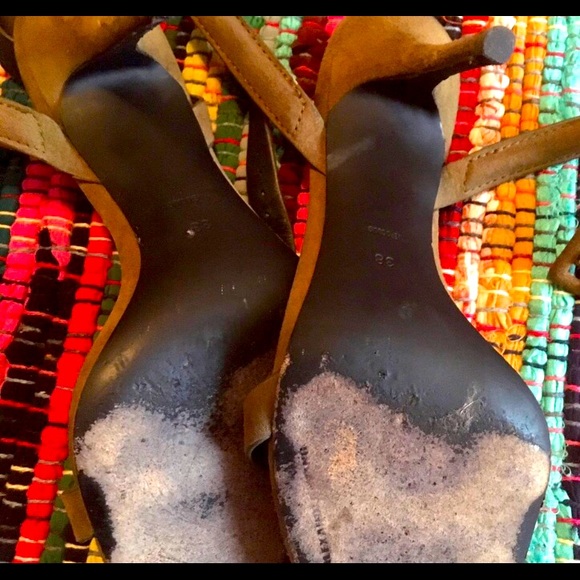 Alexander Wang  Antonia Suede Ankle-Strap Sandals. - Picture 4 of 4